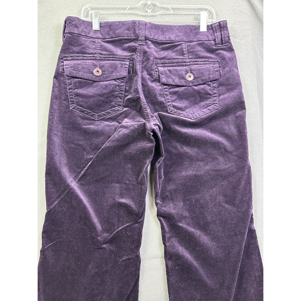 Eddie Bauer Purple Corduroy Pants Women Wide Leg Velvet Texture Trousers size 10 - Picture 12 of 16